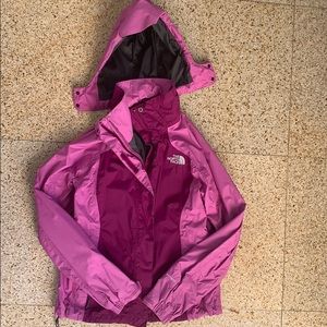 The North Face rain jacket